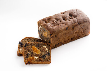 Bread on a white background