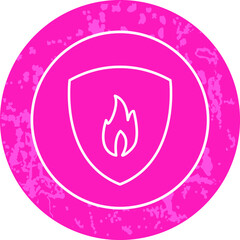 Unique Line Round Icon