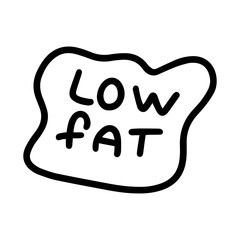 Digital illustration on the theme of dairy products