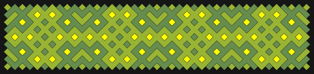 Multicolor truchet tiling connections illustration