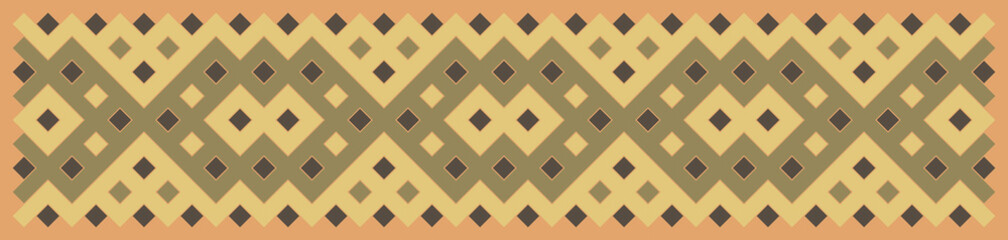 Multicolor truchet tiling connections illustration