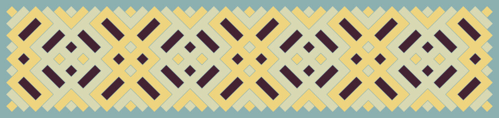 Multicolor truchet tiling connections illustration