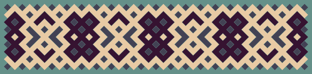 Multicolor truchet tiling connections illustration