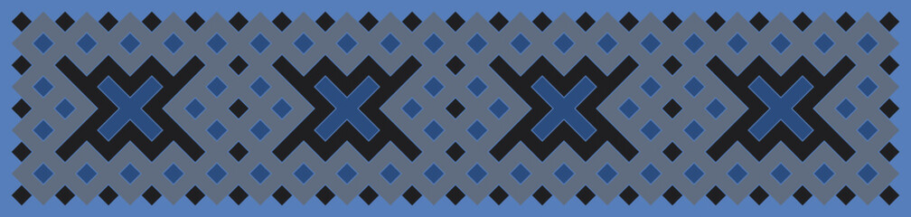 Multicolor truchet tiling connections illustration