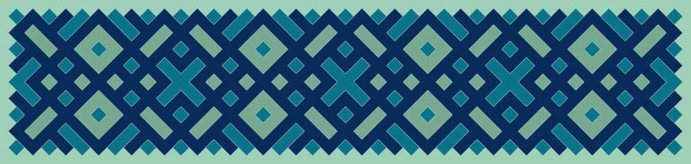 Multicolor truchet tiling connections illustration