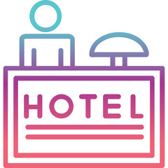 Hotel Counter Icon