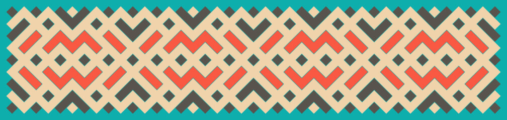 Multicolor truchet tiling connections illustration