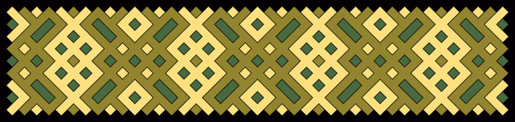 Multicolor truchet tiling connections illustration