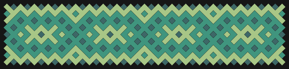 Multicolor truchet tiling connections illustration