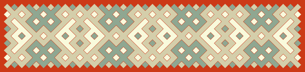 Multicolor truchet tiling connections illustration