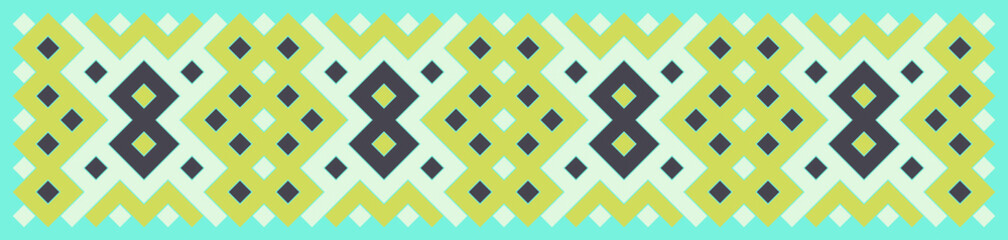 Multicolor truchet tiling connections illustration