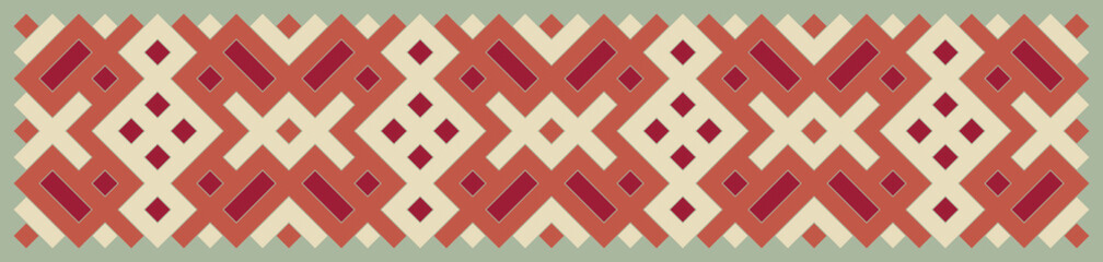 Multicolor truchet tiling connections illustration