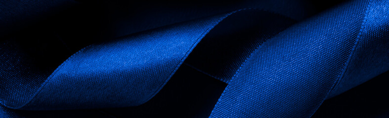 blue spiral ribbon, background or texture