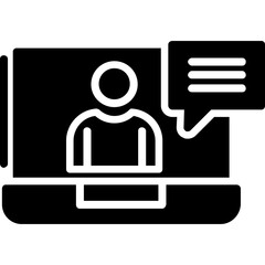 Fototapeta premium Live Chat Icon