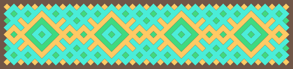 Multicolor truchet tiling connections illustration