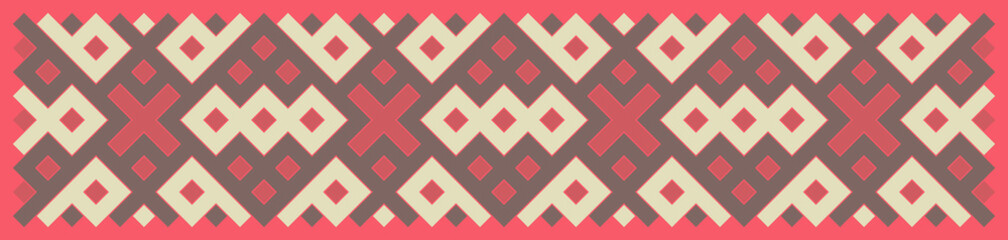 Multicolor truchet tiling connections illustration