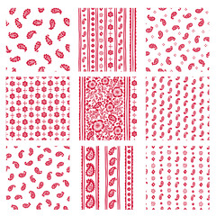 Seamless pattern using paisley material,