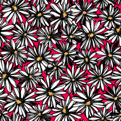 Seamless and impressive cute floral pattern,