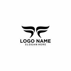 Letter f logo icon design template elements