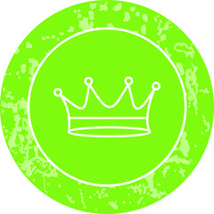 Unique Line Round Icon