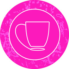 Unique Line Round Icon