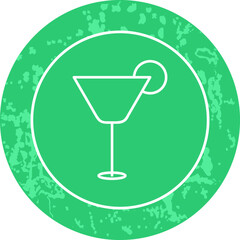 Unique Line Round Icon