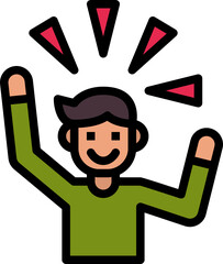 win color outline icon