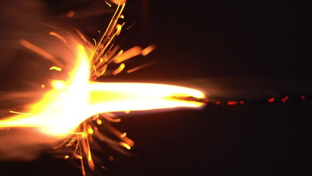 Burning Fuse, Detonating Cord, Sparks