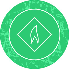 Unique Line Round Icon