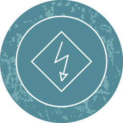 Unique Line Round Icon