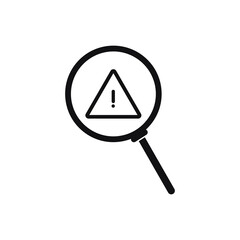 Crisis warning icon. Simple illustration of crisis warning