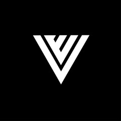 WV or VW monogram logo concept design