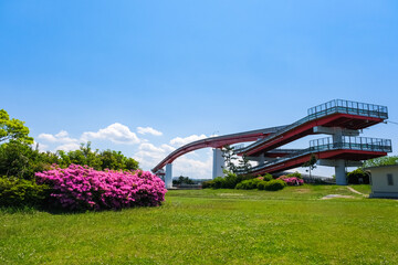 千葉県木更津市 中の島公園と中の島大橋