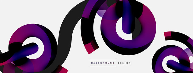 Circle abstract background. Vector illustration for wallpaper banner background card or landing page