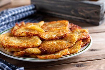 Potato pancakes. Ukrainian pellet, traditional dish