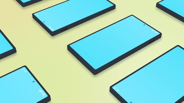 Seamless Loop Isomatic Smart Phone factory Technology Pattern Background