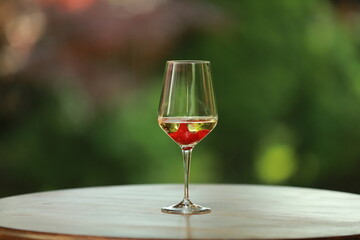 glass of wine