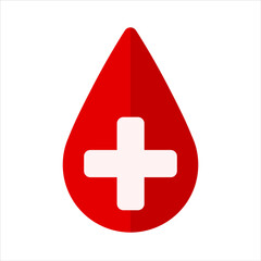 Fototapeta premium blood drop sign vector illustration logo icon