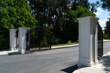 Ataturk kent ormani in Istanbul. Ataturk City Forest. Green spaces in Istanbul city. Green parks or...