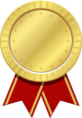 Winner medal clipart illustration