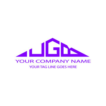 UGB letter logo creative design with vector graphic