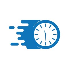 business clock logo template