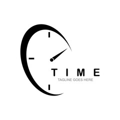 business clock logo template