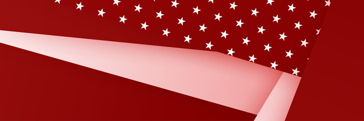 Happy 4th of July Independence day with USA red banner background. Universal America banner. Memorial day in the united states - remember and honor banner background vector illustration