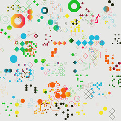 Minimal Art Graphic Pattern Design Aesthetics Made With Abstract Vector Geometric Shapes