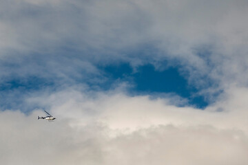 Stunning cloudscape with blue sky and white clouds Abstract nature background for design purpose.
