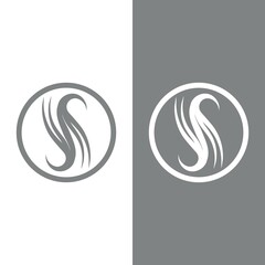Fototapeta premium Business corporate S letter logo