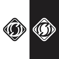 Obraz premium Business corporate S letter logo