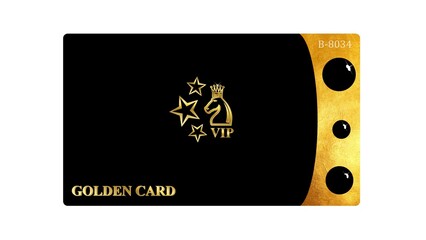 Vector VIP golden card. Luxury design for vip member.