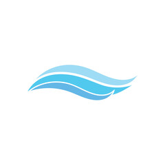 Obraz premium water wave,wave beach vector illustration design logo template